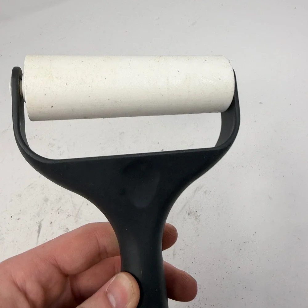The Pampered Chef Bakers Roller 1485 Double Sided Pastry Pizza Dough Tool Black‎
